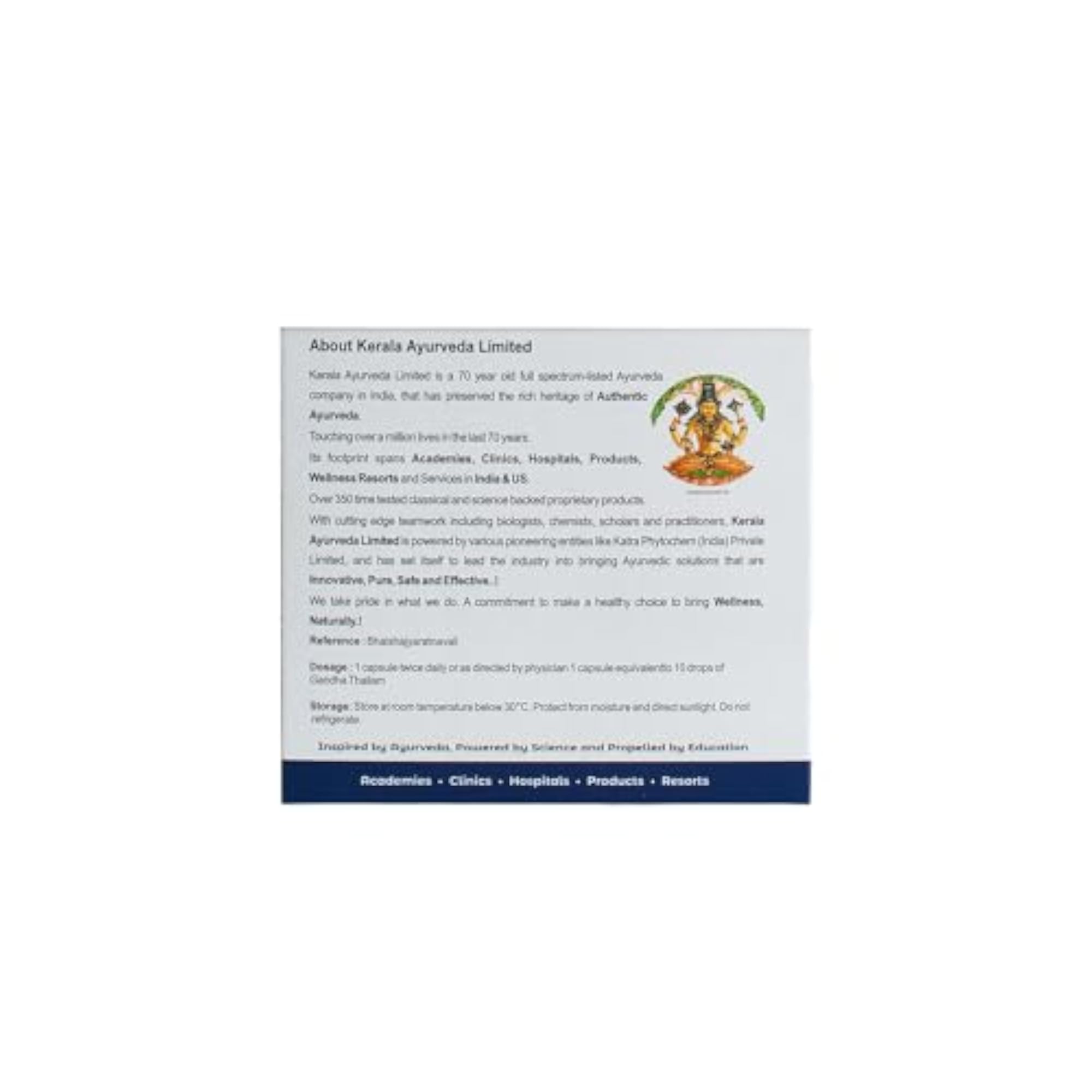 Kerala Ayurveda Gandha Thailam Capsules for Holistic Health